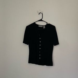 Vintage black button down. Size M/S.
